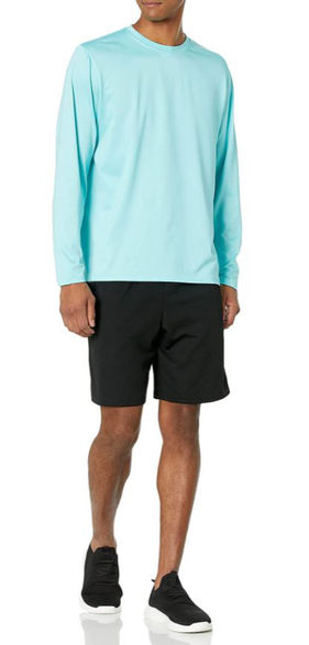 P_1409_Seafoam - Unisex LS Rash Guard - Front Full Body.JPG