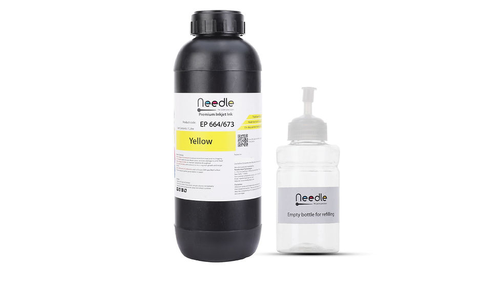 Needle High Yield EP664 1Ltr (Yellow) Inktank Refill ink