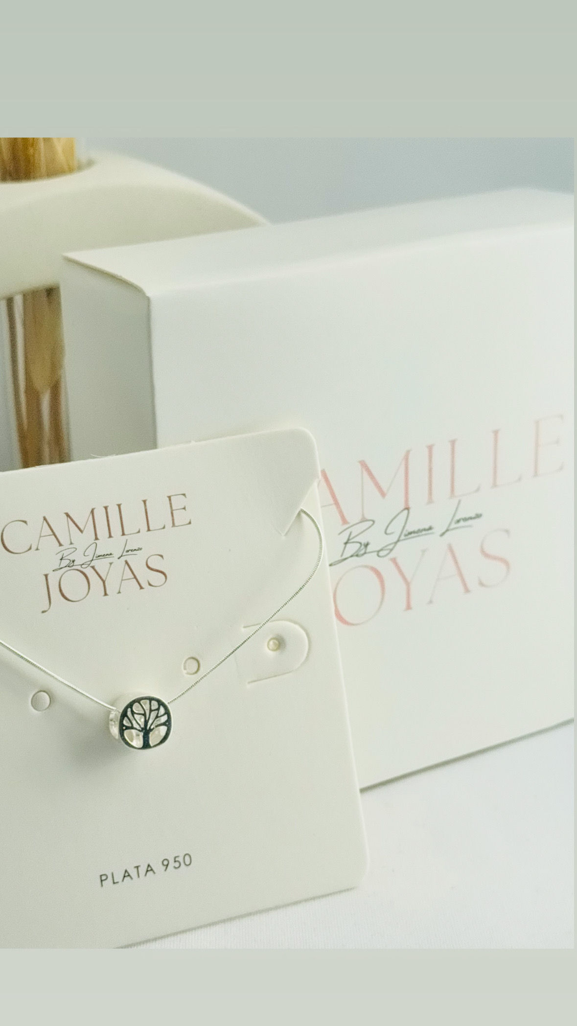 Árbol de la Vida. Charm con cadena en plata 925