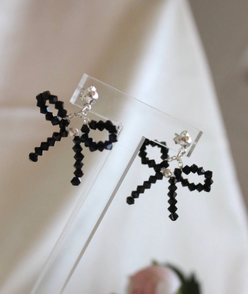 Miniatura: Choker cristal negro. Plata 925