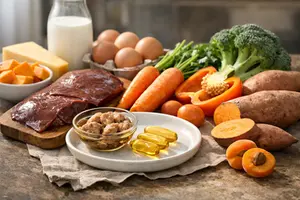 What are examples of vitamin A