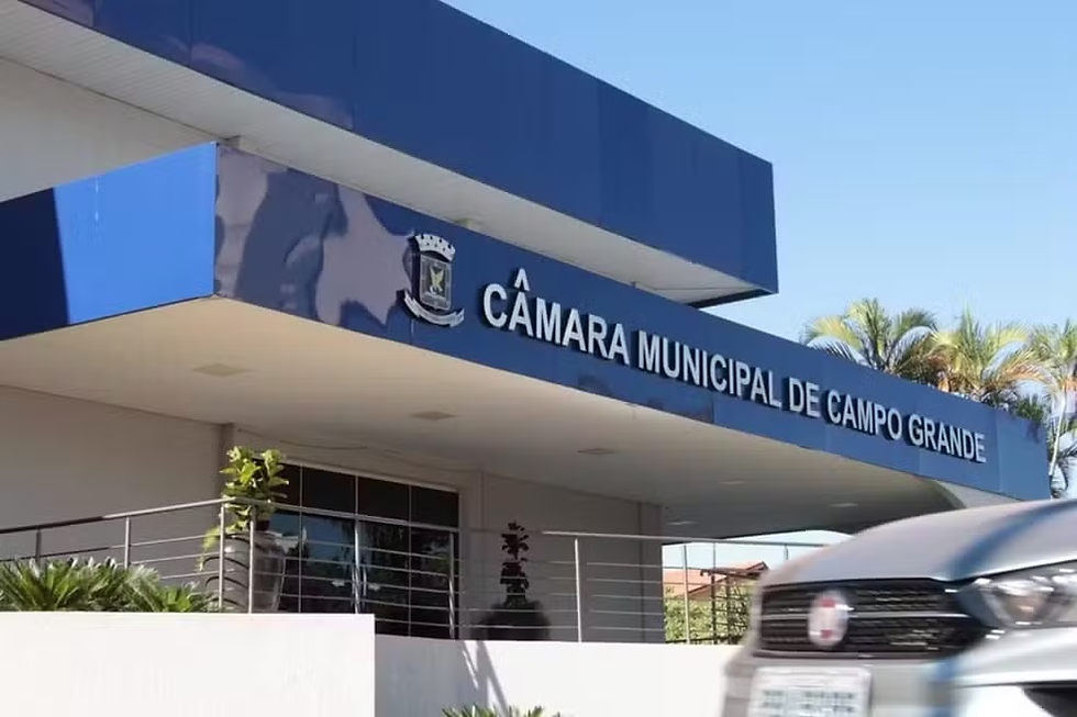 Fachada Câmara de Vereadores de Campo Grande — Foto: Reprodução