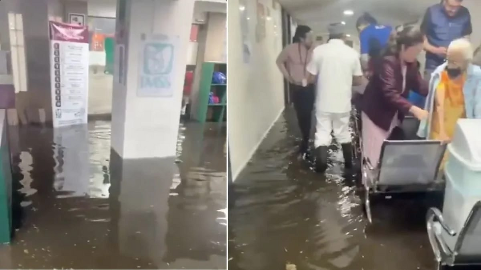 Se inunda el Hospital Regional de Psiquiatría de San Fernando en Tlalpan tras intensa tormenta del 11 de junio