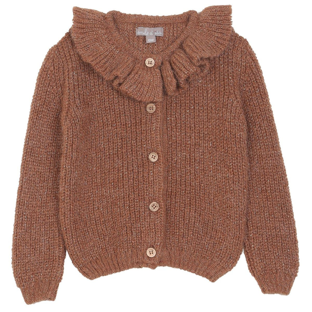 gilet chataigne et lurex