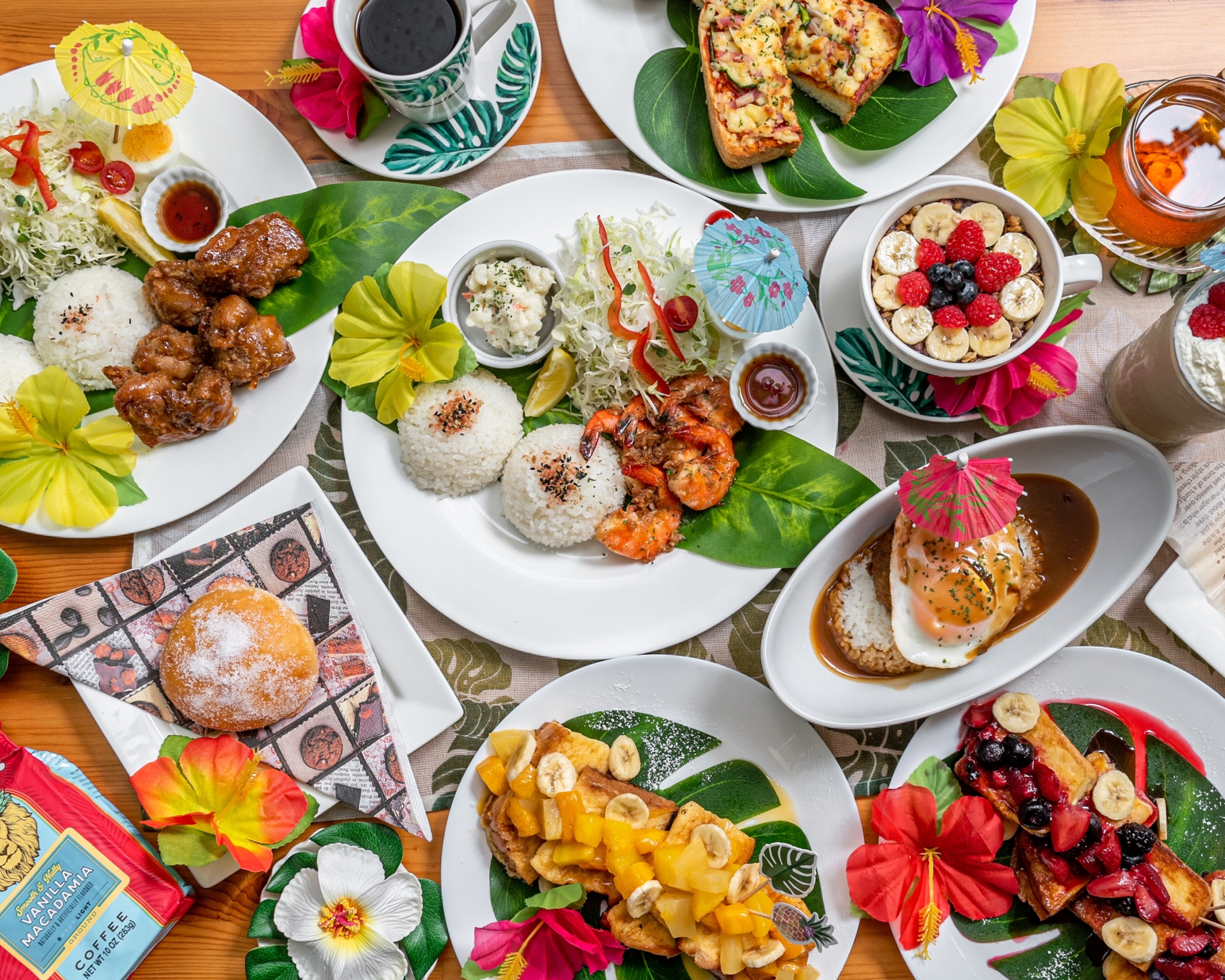 Arranged Food and Objects