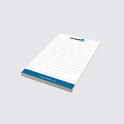 Notepads with backing card