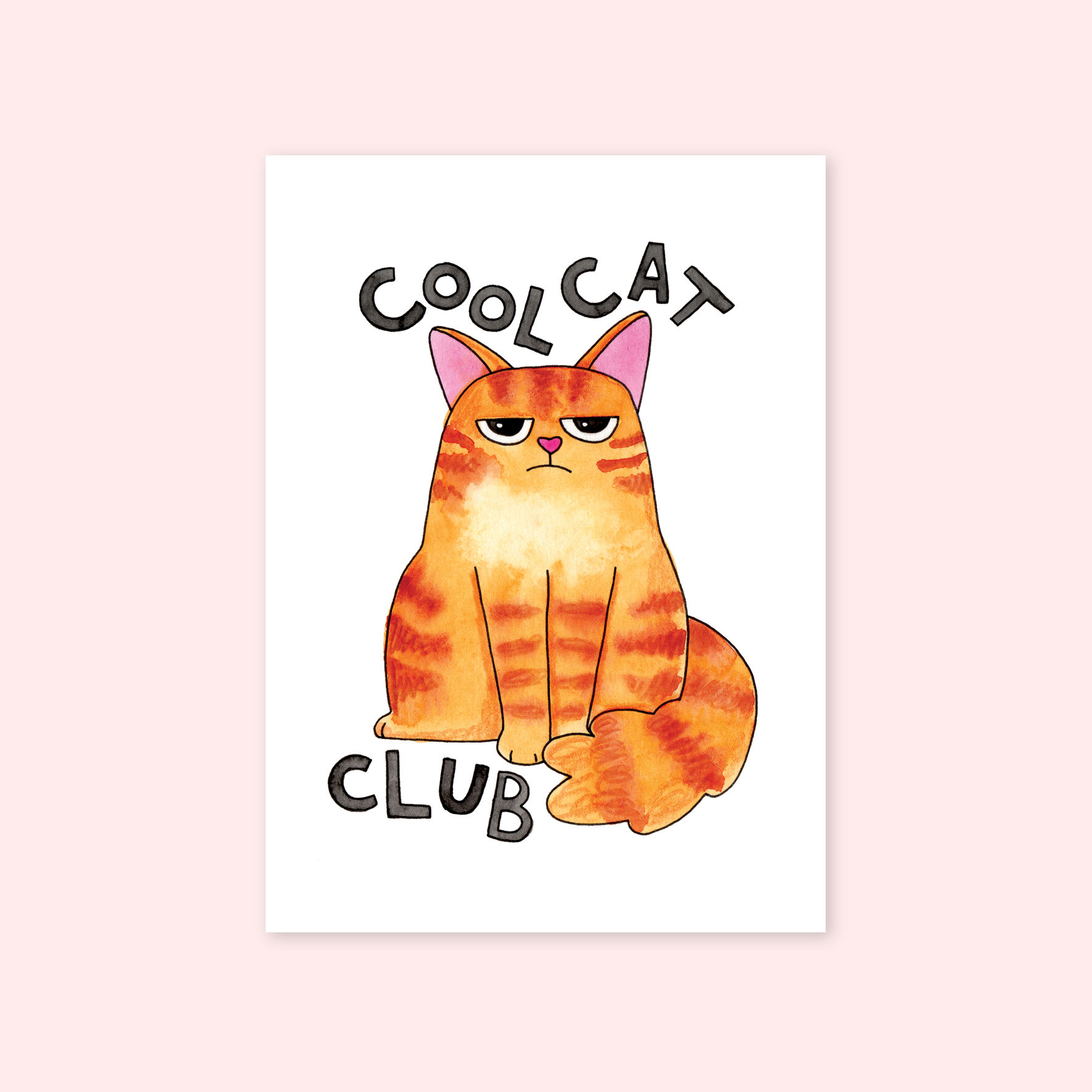 Cool Cat Club Mini Print