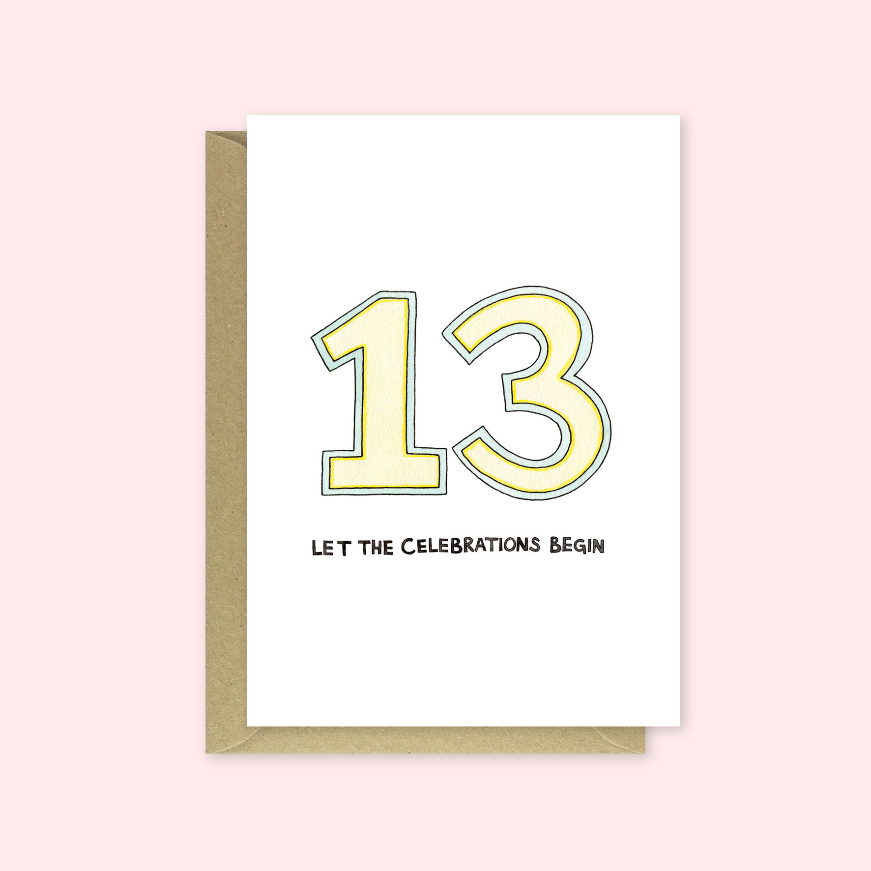 Age Thirteen Birthday Card