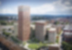 CGI view of tower block