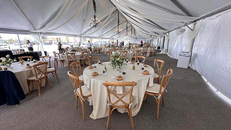 Corporate event with a frame tent