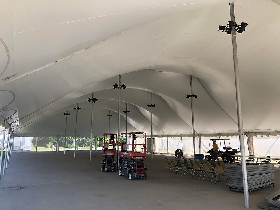 Thumbnail: Tent Uplighting - 5-Par Light Cluster