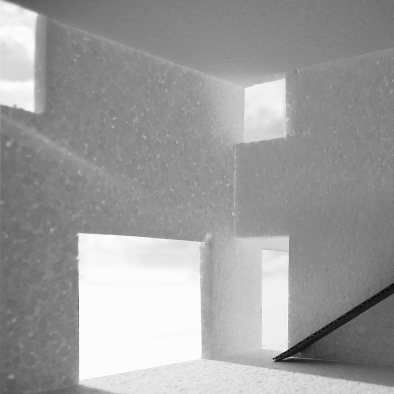 Maquete de estudo prévio de moradia em Lisboa