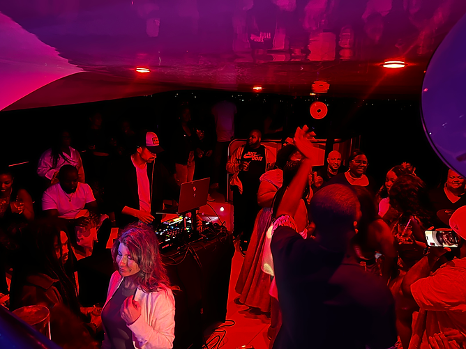 La Hora De La Fiesta Latin Night in Bermuda on board ÜberVida