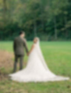 outside photo of bride and groom