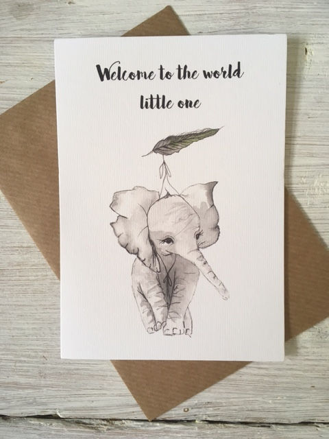 Baby Elephant Card