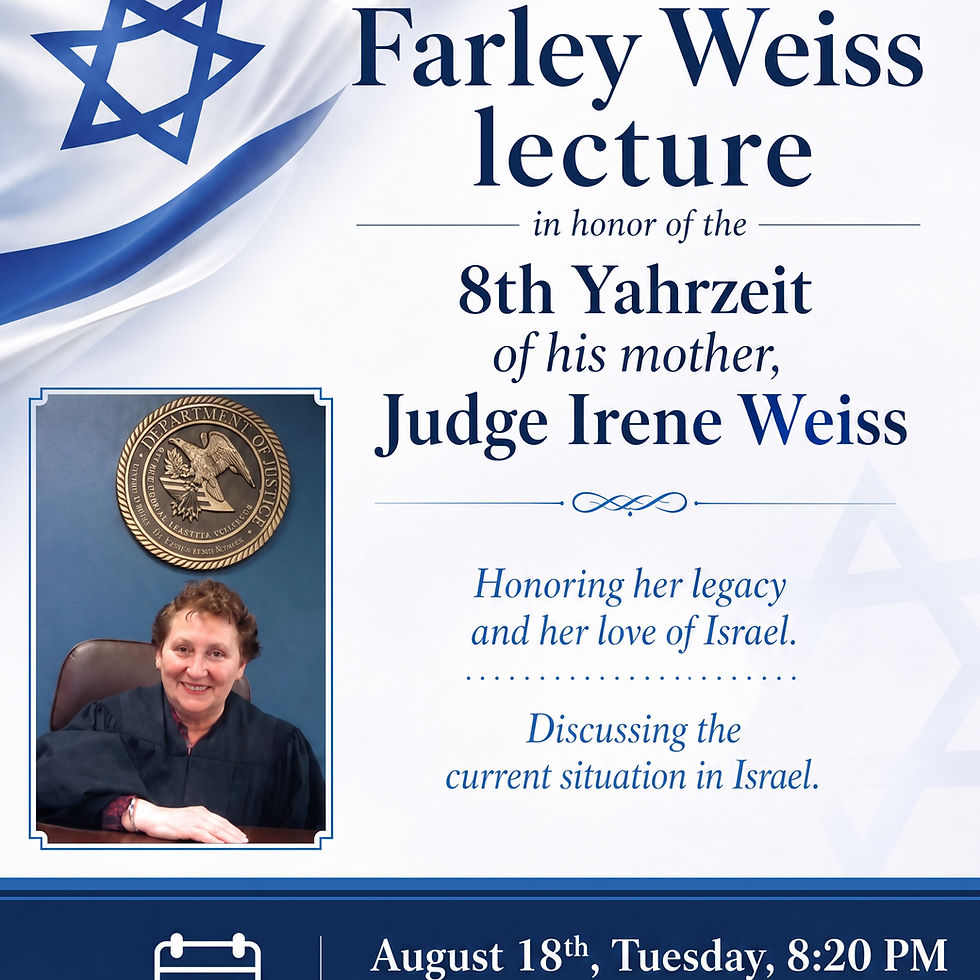 Farley Weiss Lecture