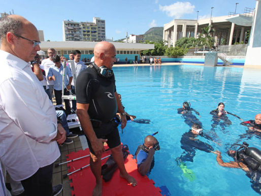 Parque Aquático Júlio de Lamare é reaberto após 5 anos sem atividades