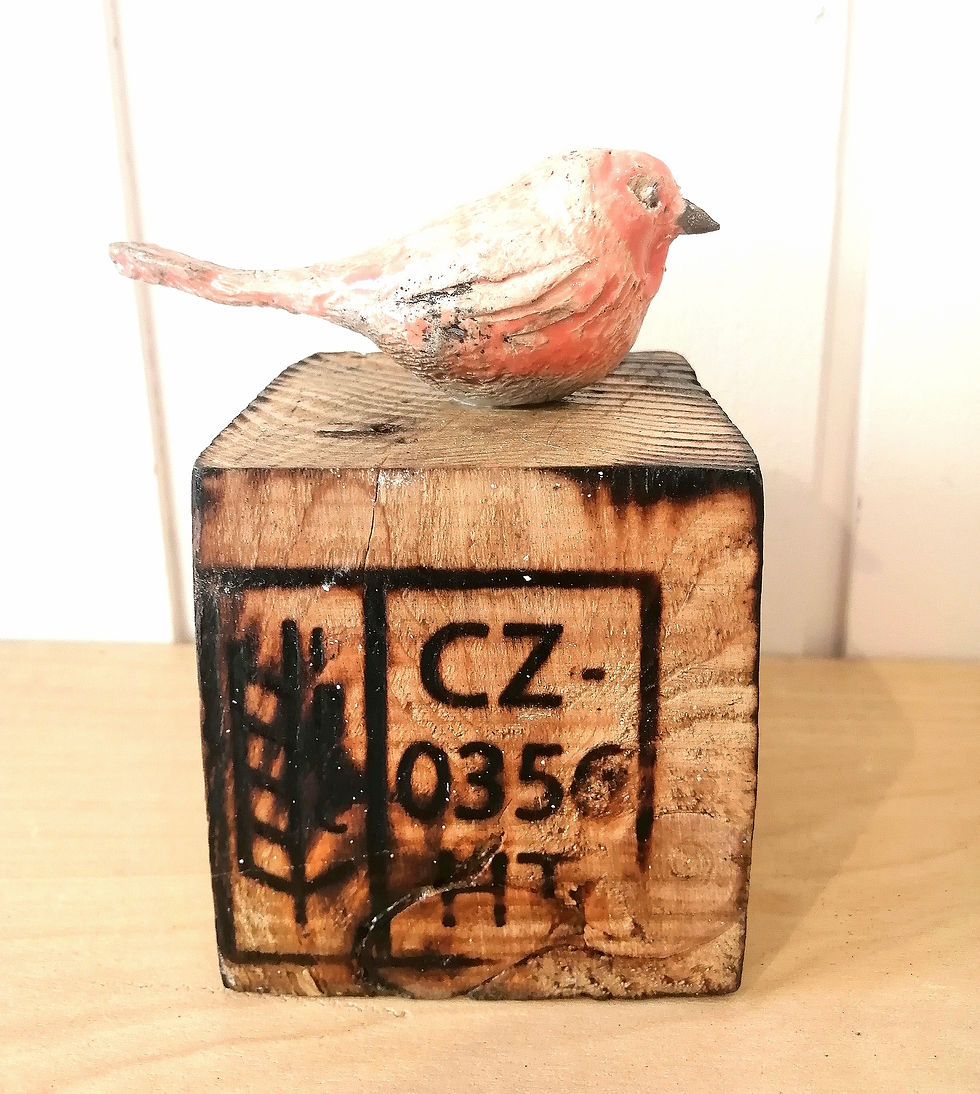 Miniature : Oiseaux sur bois