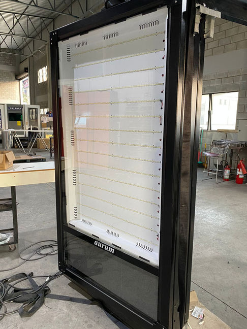 Painel de led relógio dupla face