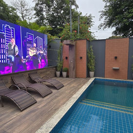 Painel de led de piscina
