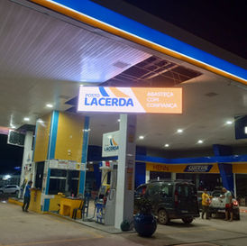 Bumper de led painel posto de gasolina