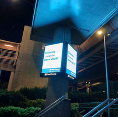 Painel de led outdoor de pilar