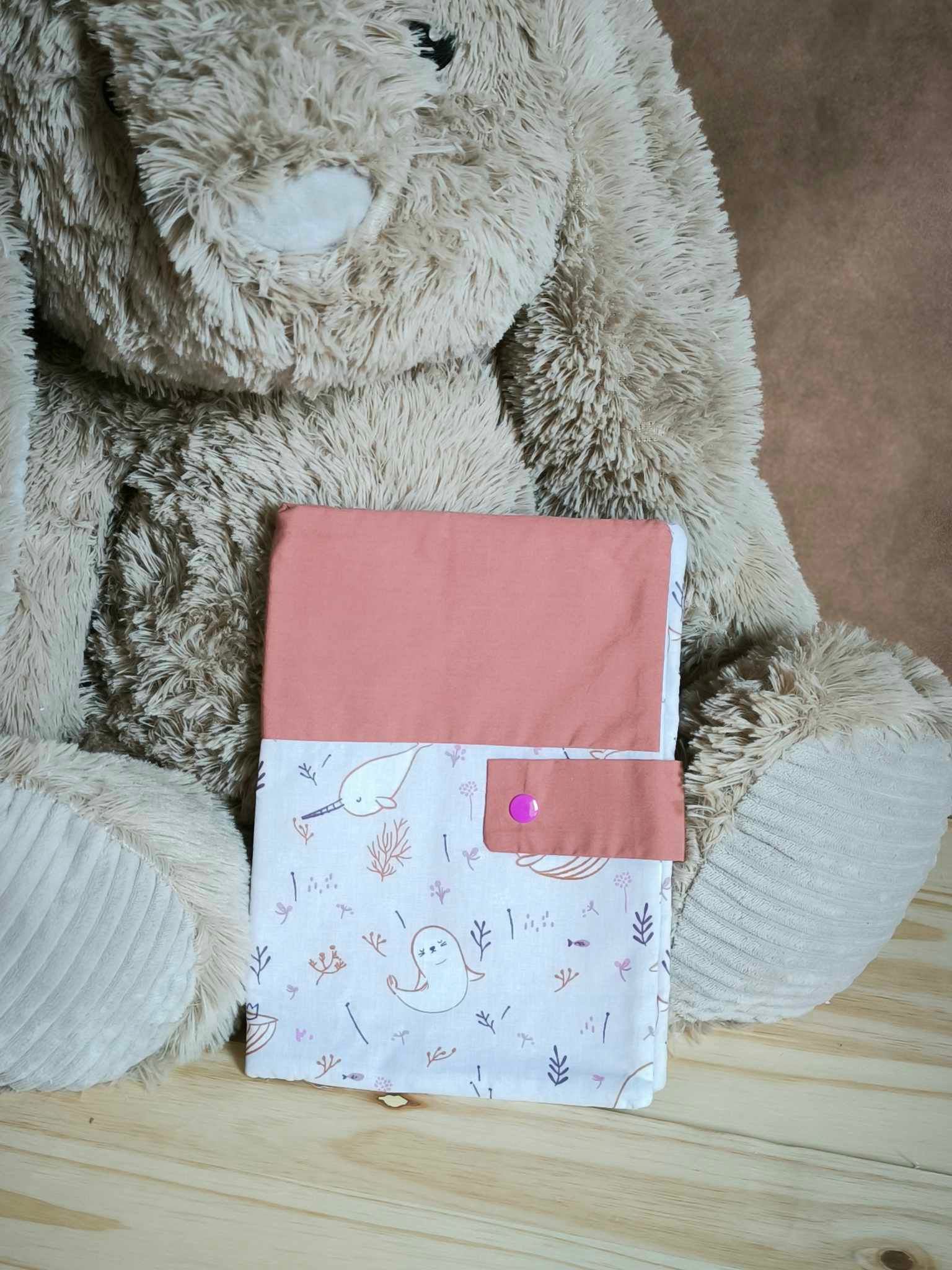 Protège carnet narval