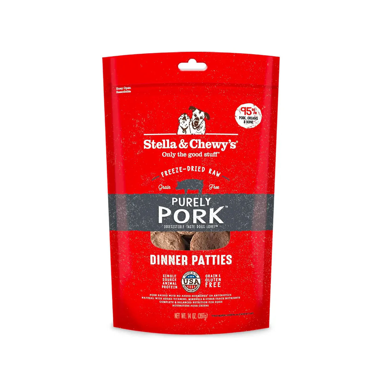 Stella & Chewy’s Pork (豬肉配方)凍乾生肉餅 14oz