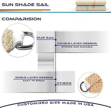 Miniatura: Toldo de tela de bloqueo UV, vela de parasol, en forma triangular, para patio.