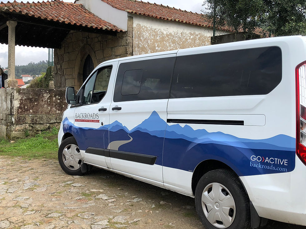 Backroads support van.