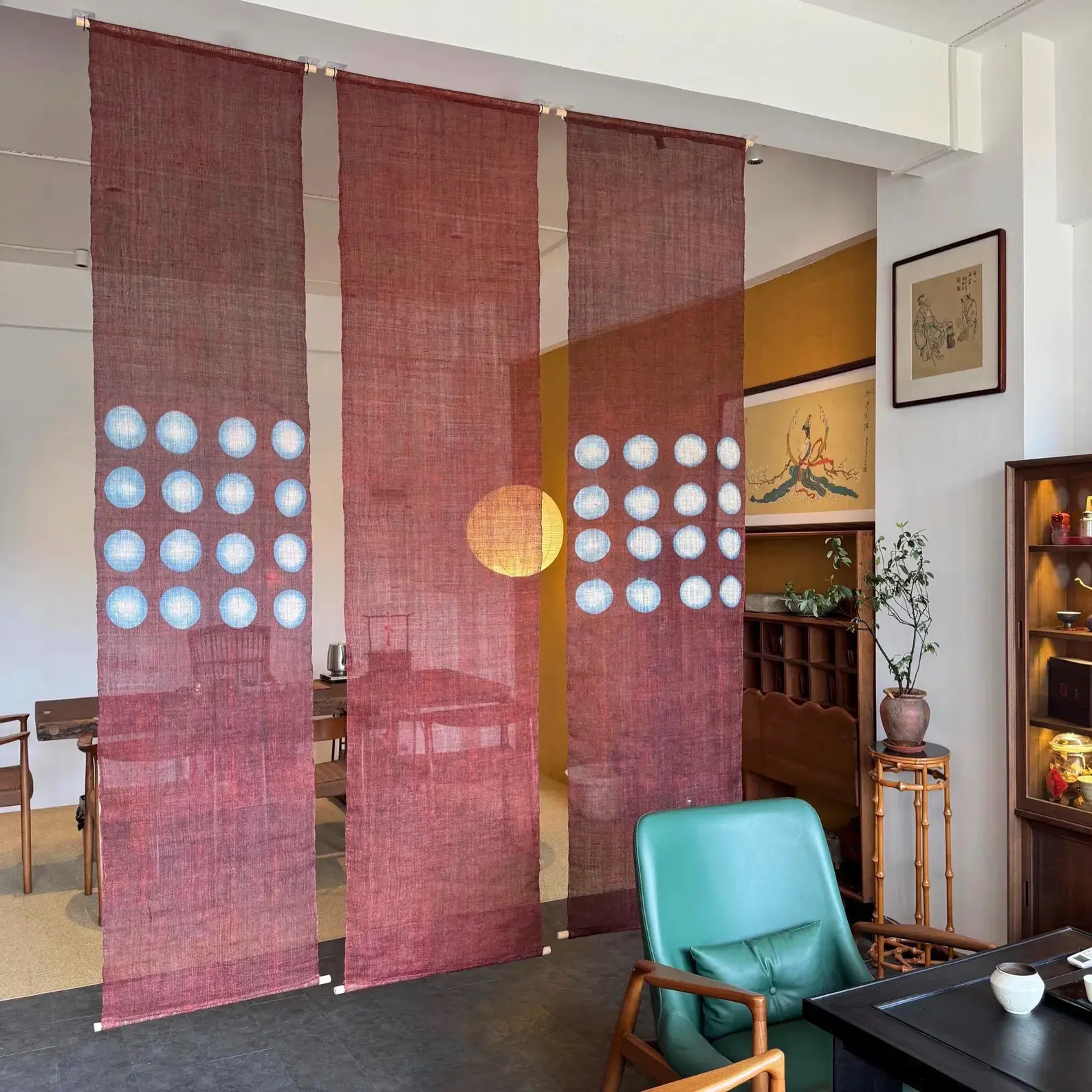 Handmade Ramie Noren Curtain For A Calm Wabi Sabi Inspired Space