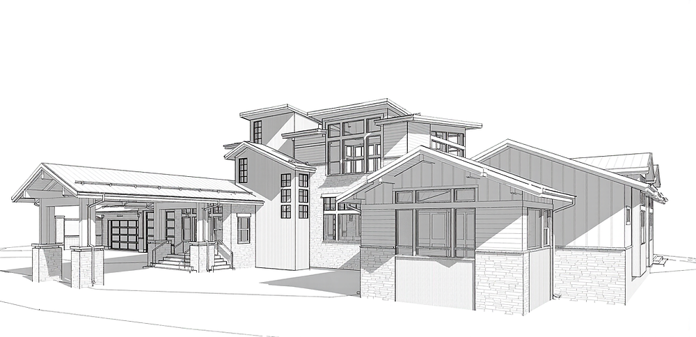 Custom residential luxury new build home project mountain modern contemporary Ouray Colorado