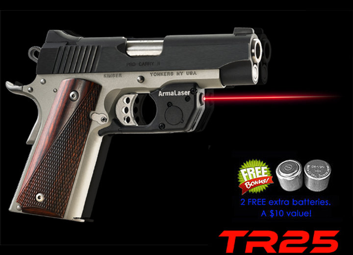 TR25 Red Laser Sight for 1911 Full Size & Compact Springfield & Kimber