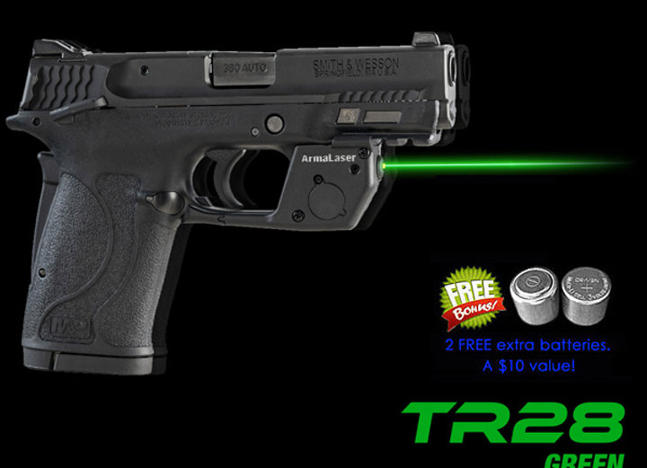 TR28G Green Laser Sight for SmithWesson® S&W M&P 380 Shield EZ & M