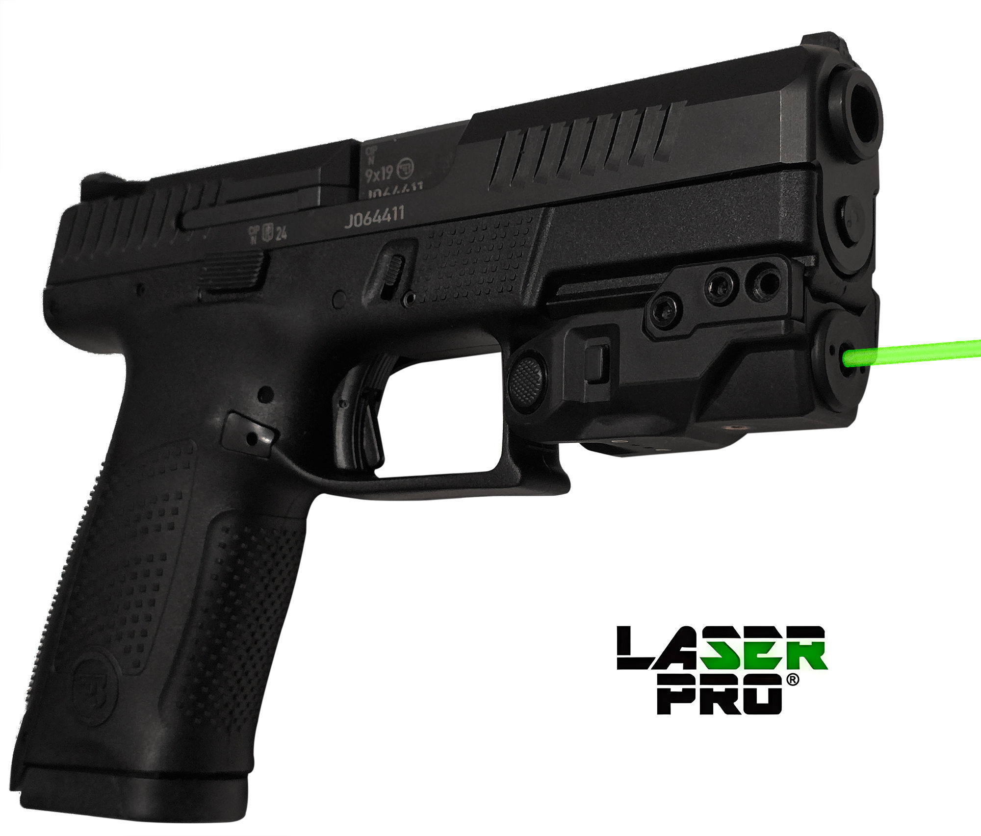 Green Laser Sight for CZ Pistols w/ a rail: P-10 P-01 SP-01 P-09 P-07 SHADOW 2