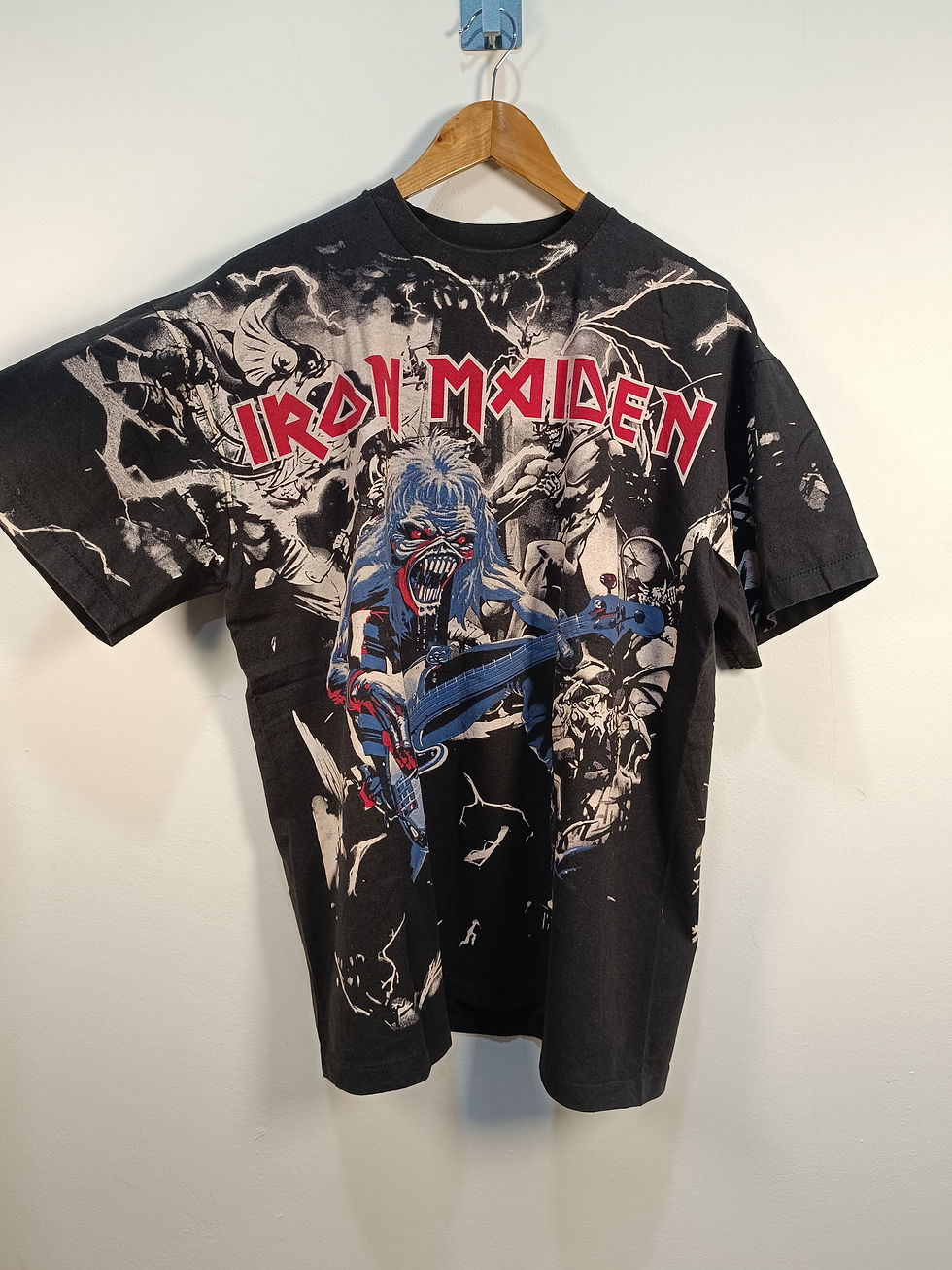 Thumbnail: Iron Maiden "A Real Live One" All Over Print Sun Faded Single Stitch