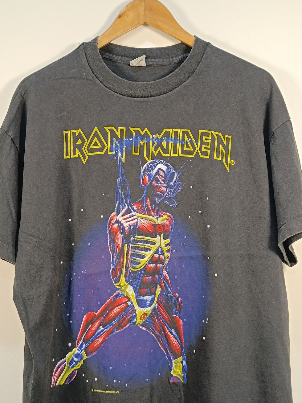 Thumbnail: Iron Maiden "Somewhere in Time" 1987 US Tour Vintage Style Sun Faded XL