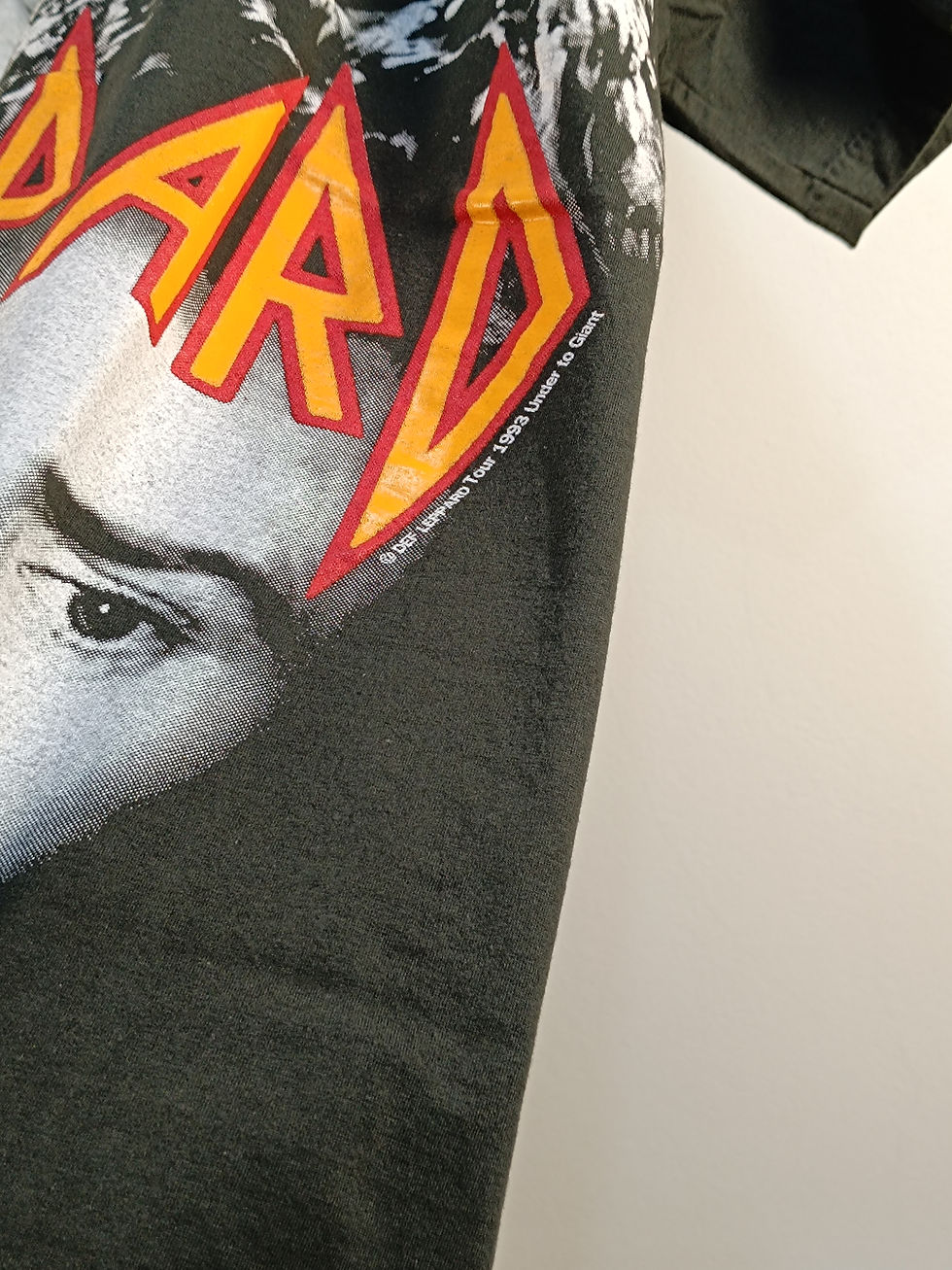 Thumbnail: Def Leppard band T-Shirt | All Over Print | Faded Tee | Single Stitch | L