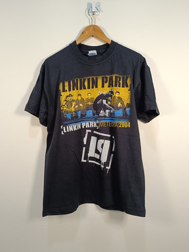 ミュージシャン Linkin Park y2k meteora vintage tee Vintage Linkin Park Meteora T-Shirt | Black Faded | Double Stitch