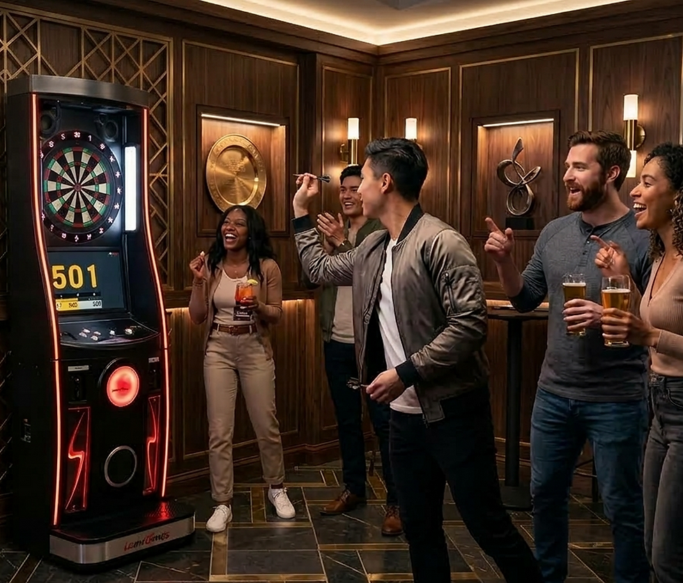 picture of peoples playing dart
