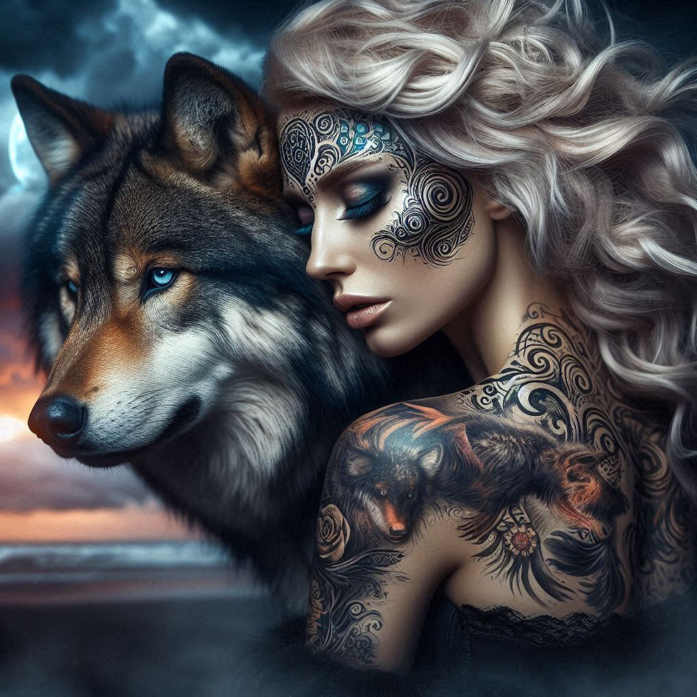 Thumbnail: 50x50cm Wolf Mates
