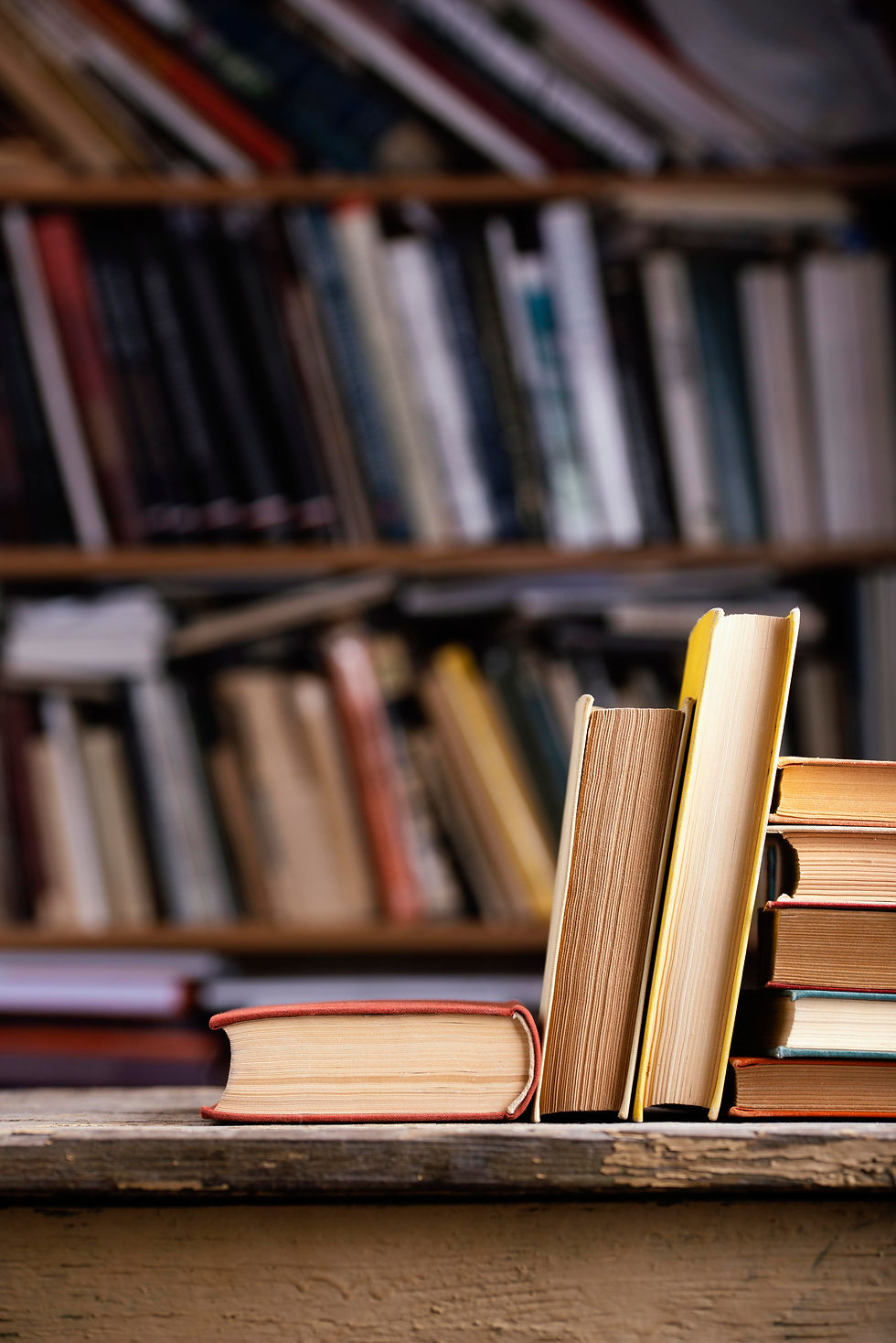 front-view-hardback-books-library