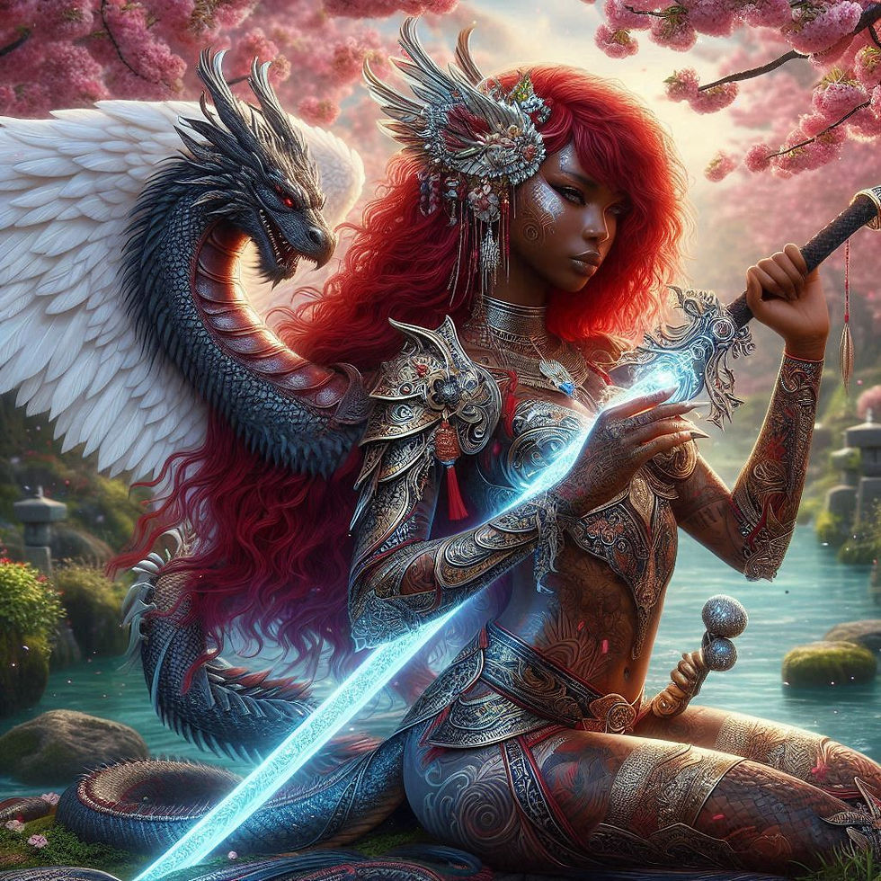 Thumbnail: 50x50cm Warrior Godess