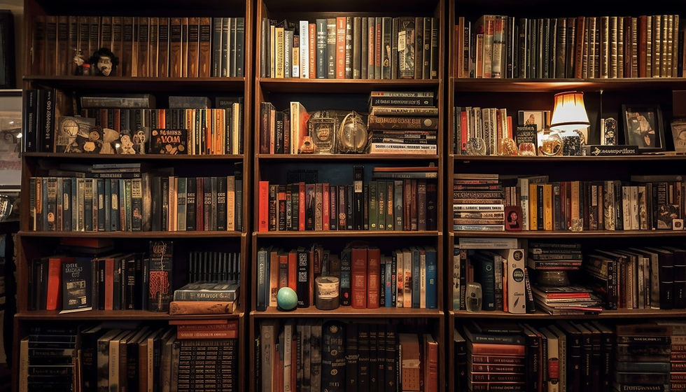 abundant-collection-antique-books-wooden-shelves-generated-by-ai