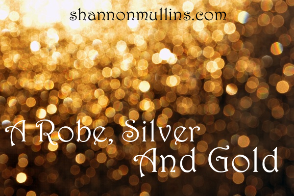 A Robe, Silver And Gold