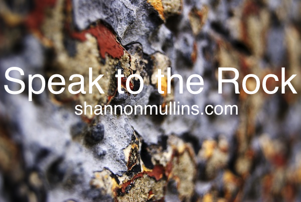 Speak to the Rock