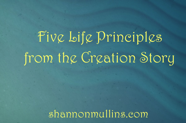 Five Life Principles from the Creation Story