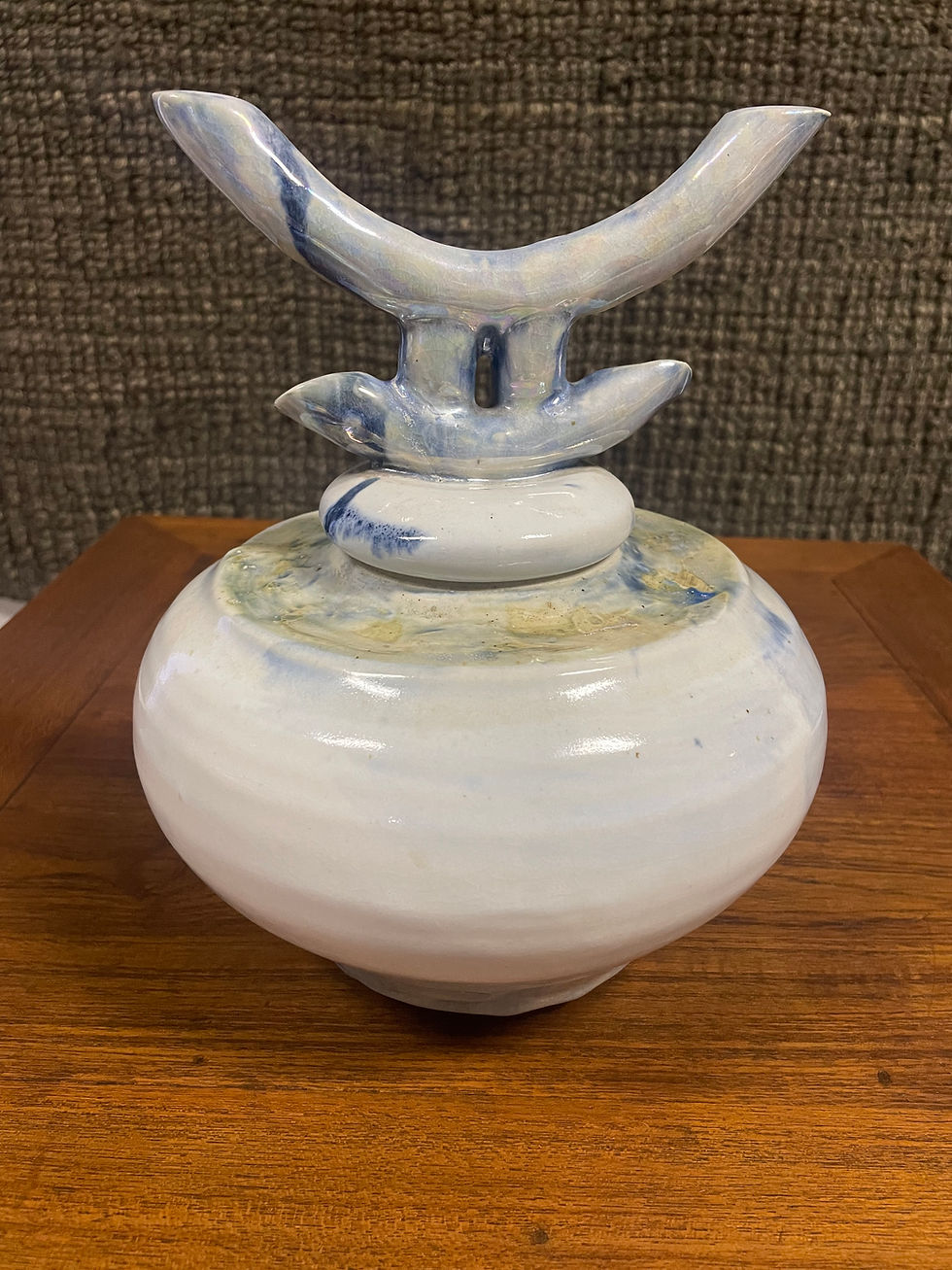 Thumbnail: Unique Warrior Raku Pottery
