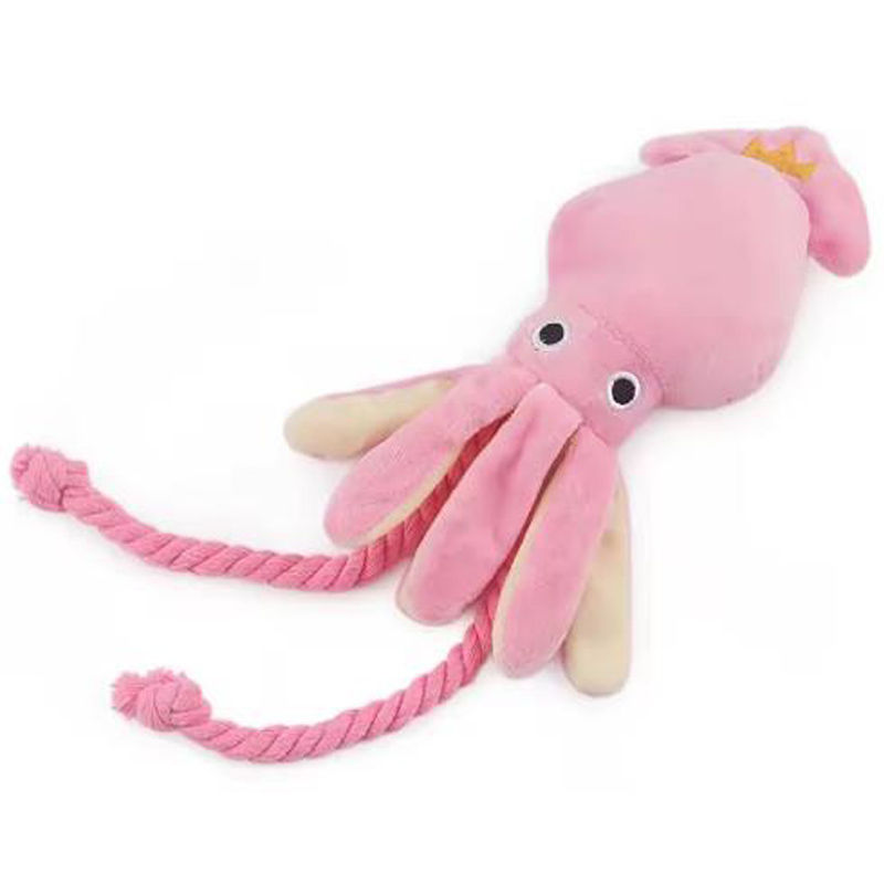 Squeaky Octopus Plush Chew Toy