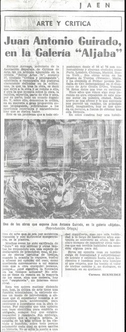 1976 Guirado exhibit, Carmen Bermude